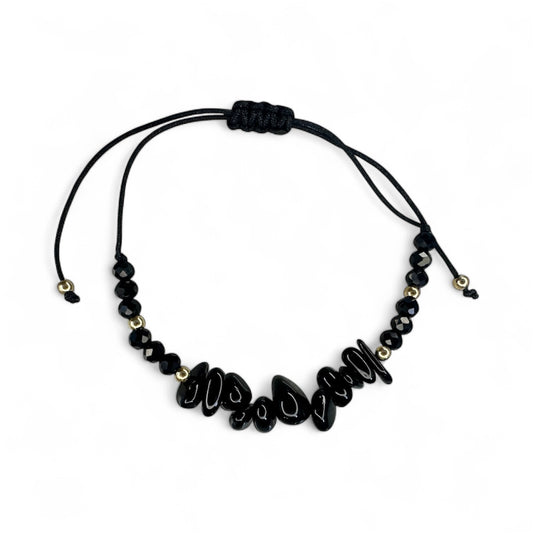 Adjustable Natural Crystal Chip Bracelet